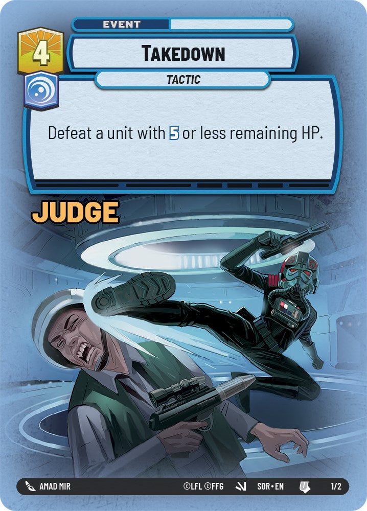 Takedown (Judge Promo) (1/2) [Spark of Rebellion Promos] | Tabernacle Games