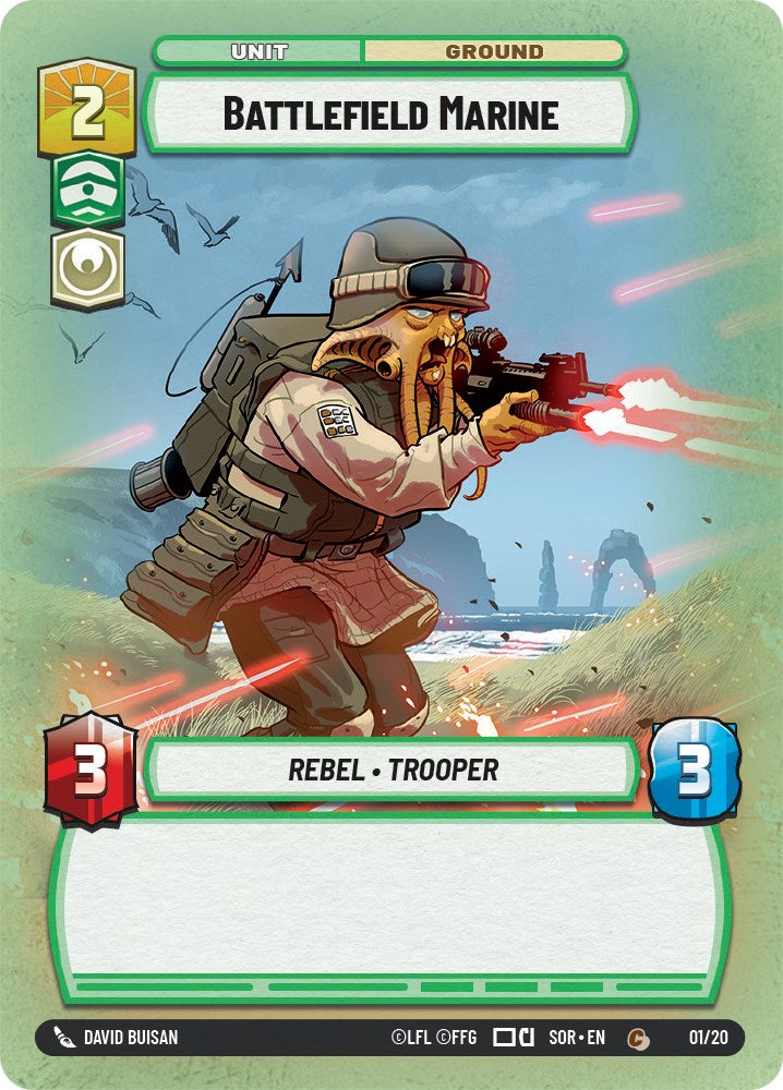 Battlefield Marine (Weekly Play Promo) (1/20) [Spark of Rebellion Promos] | Tabernacle Games