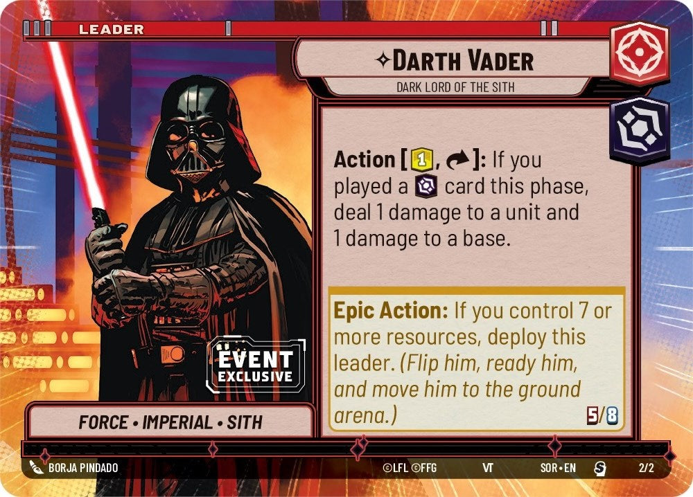 Darth Vader - Dark Lord of the Sith (2/2) (Hyperspace) (Event Promo) (2/2) [Miscellaneous] | Tabernacle Games