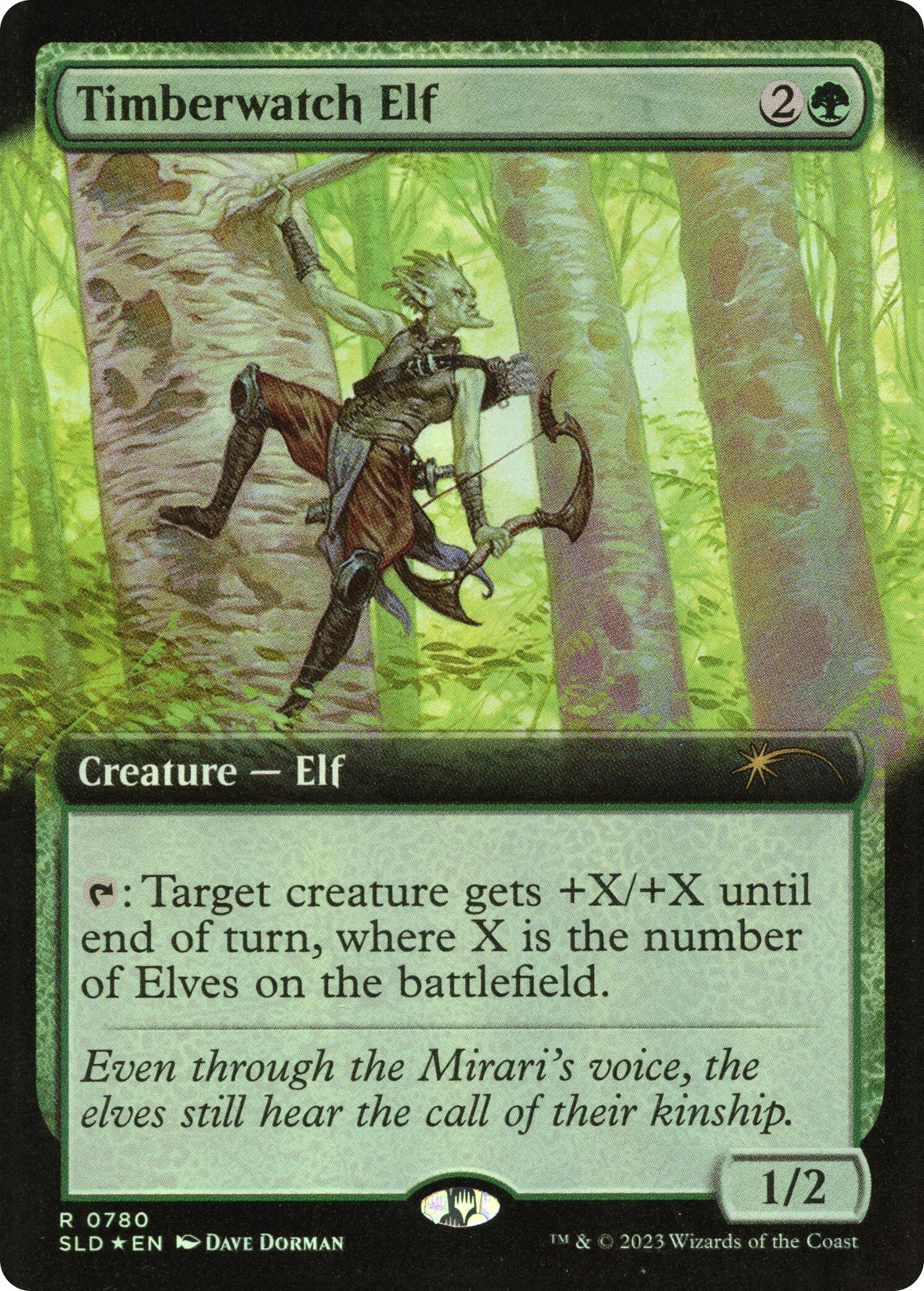 Timberwatch Elf (Extended Art) [Secret Lair Drop Series] | Tabernacle Games