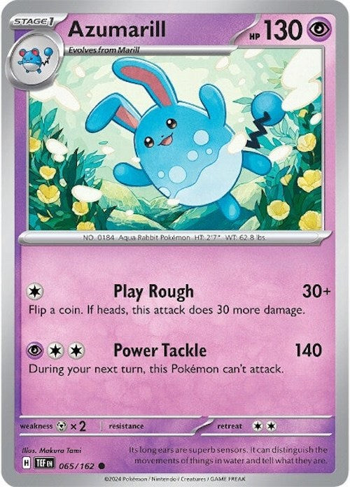 Azumarill (065/162) [Scarlet & Violet: Temporal Forces] | Tabernacle Games