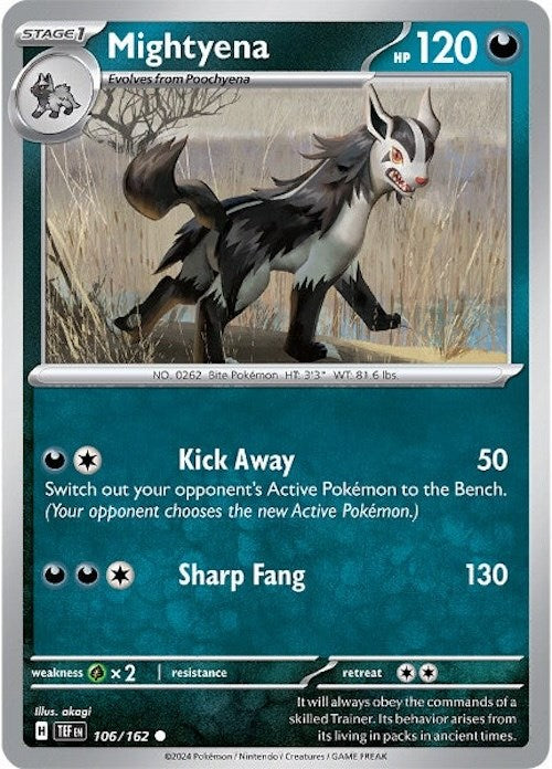 Mightyena (106/162) [Scarlet & Violet: Temporal Forces] | Tabernacle Games