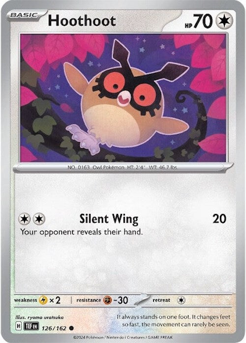 Hoothoot (126/162) [Scarlet & Violet: Temporal Forces] | Tabernacle Games