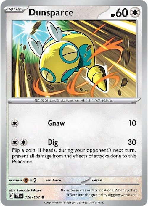 Dunsparce (128/162) [Scarlet & Violet: Temporal Forces] | Tabernacle Games