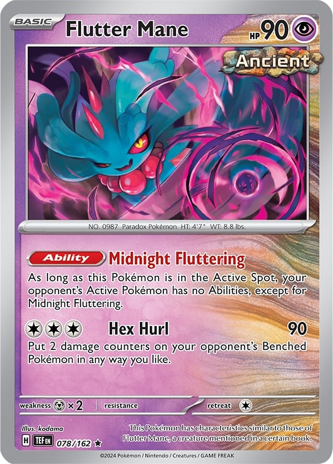 Flutter Mane (078/162) (Theme Deck Exclusive) [Scarlet & Violet: Temporal Forces] | Tabernacle Games