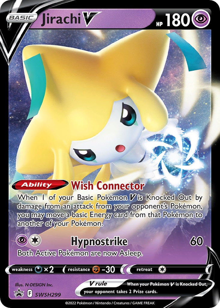 Jirachi V (SWSH299) [Sword & Shield: Black Star Promos] | Tabernacle Games