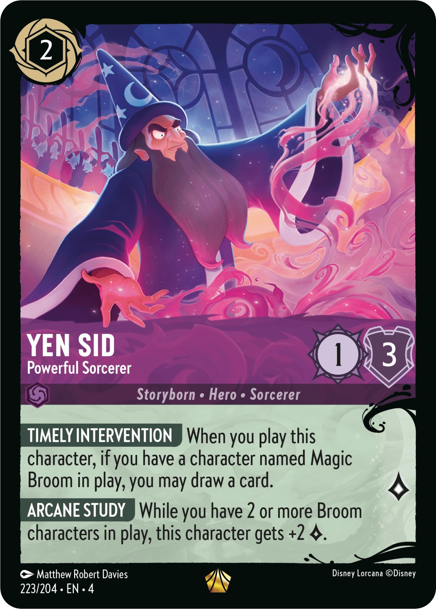 Yen Sid - Powerful Sorcerer (223/204) (223/204) [Illumineer's Quest: Deep Trouble] | Tabernacle Games