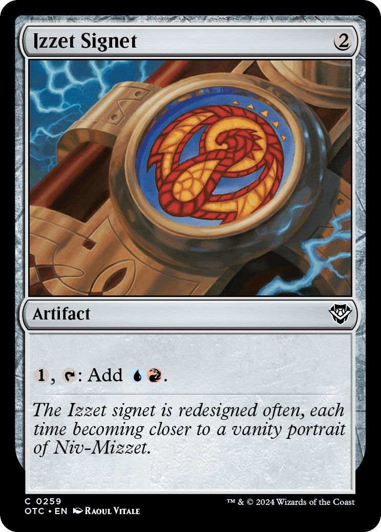 Izzet Signet [Outlaws of Thunder Junction Commander] | Tabernacle Games