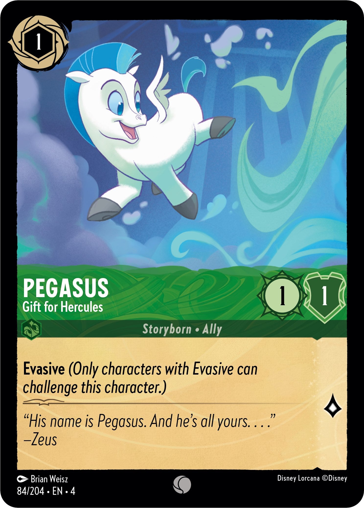 Pegasus - Gift for Hercules (84/204) [Ursula's Return] | Tabernacle Games