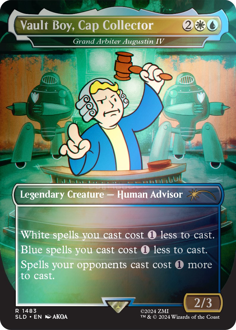 Vault Boy, Cap Collector - Grand Arbiter Augustin IV (Rainbow Foil) [Secret Lair Drop Series] | Tabernacle Games