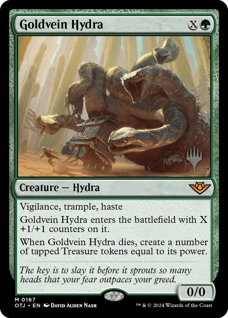 Goldvein Hydra (Promo Pack) [Outlaws of Thunder Junction Promos] | Tabernacle Games