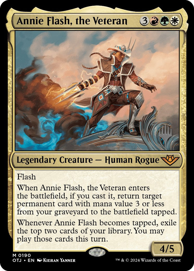 Annie Flash, the Veteran (Promo Pack) [Outlaws of Thunder Junction Promos] | Tabernacle Games
