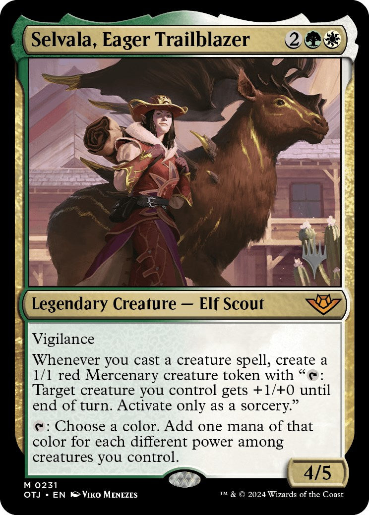 Selvala, Eager Trailblazer (Promo Pack) [Outlaws of Thunder Junction Promos] | Tabernacle Games