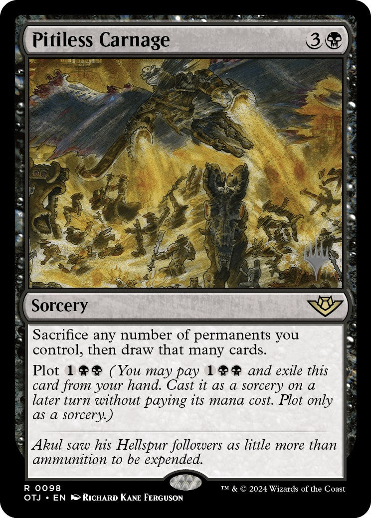 Pitiless Carnage (Promo Pack) [Outlaws of Thunder Junction Promos] | Tabernacle Games