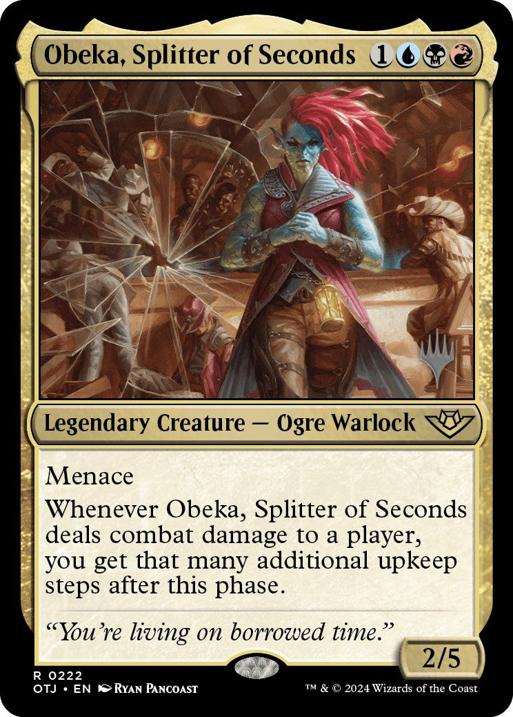 Obeka, Splitter of Seconds (Promo Pack) [Outlaws of Thunder Junction Promos] | Tabernacle Games