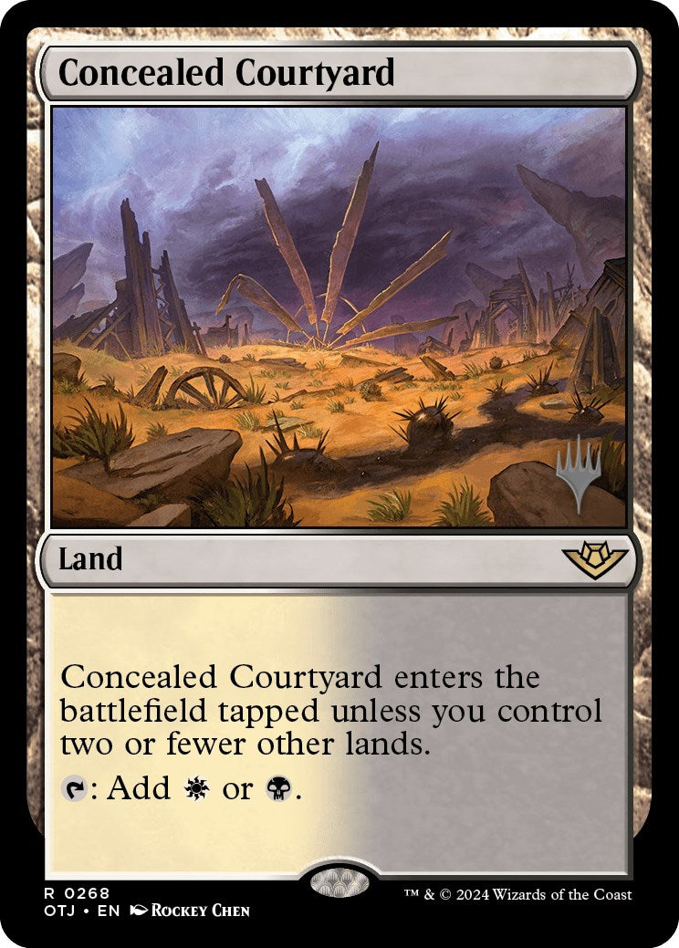 Concealed Courtyard (Promo Pack) [Outlaws of Thunder Junction Promos] | Tabernacle Games