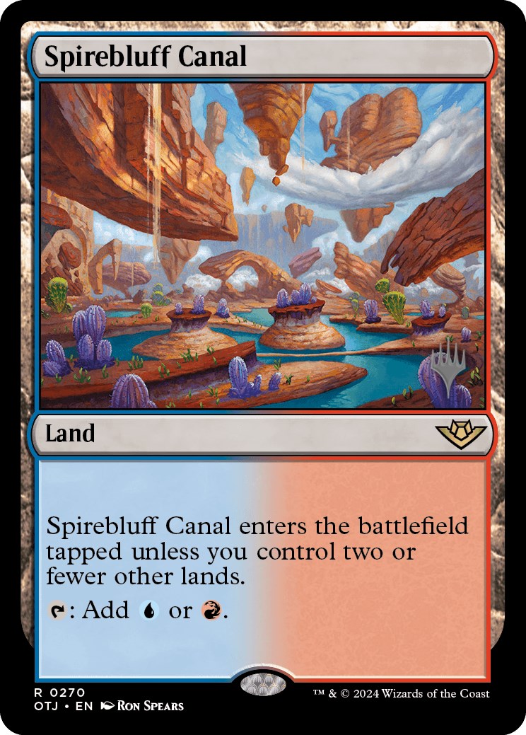 Spirebluff Canal (Promo Pack) [Outlaws of Thunder Junction Promos] | Tabernacle Games