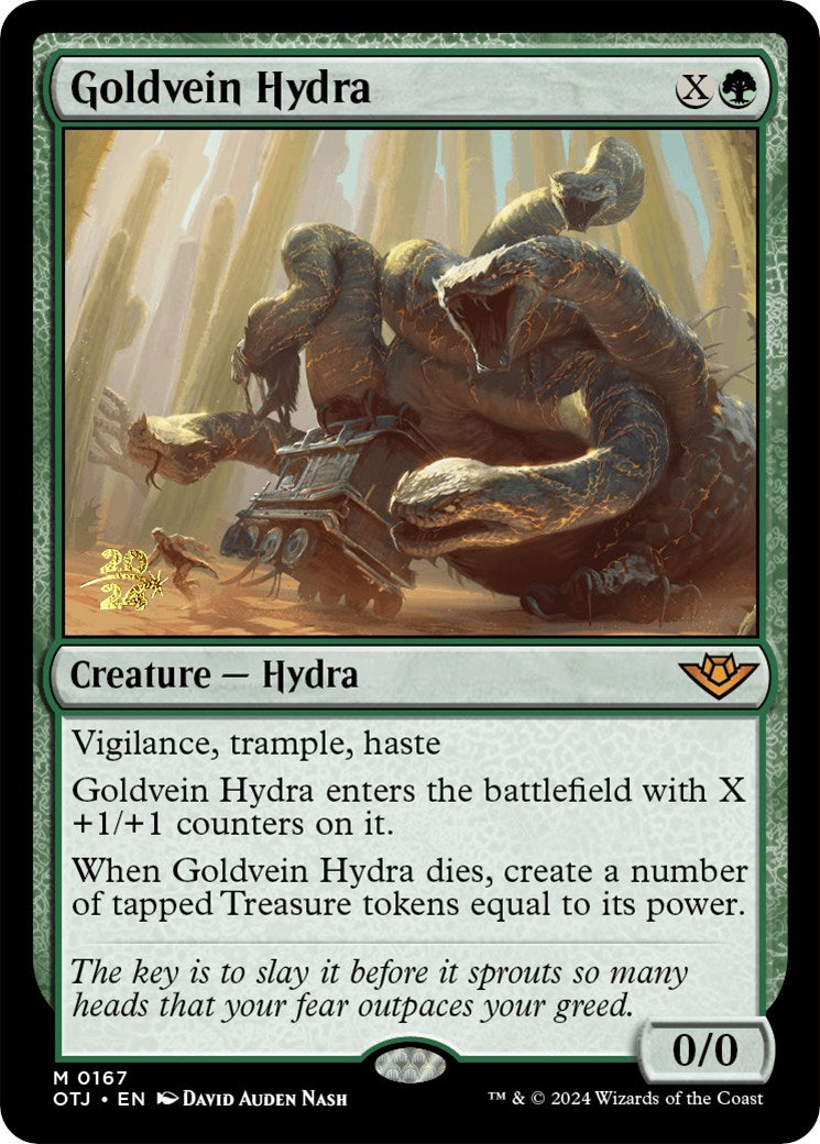 Goldvein Hydra [Outlaws of Thunder Junction Prerelease Promos] | Tabernacle Games