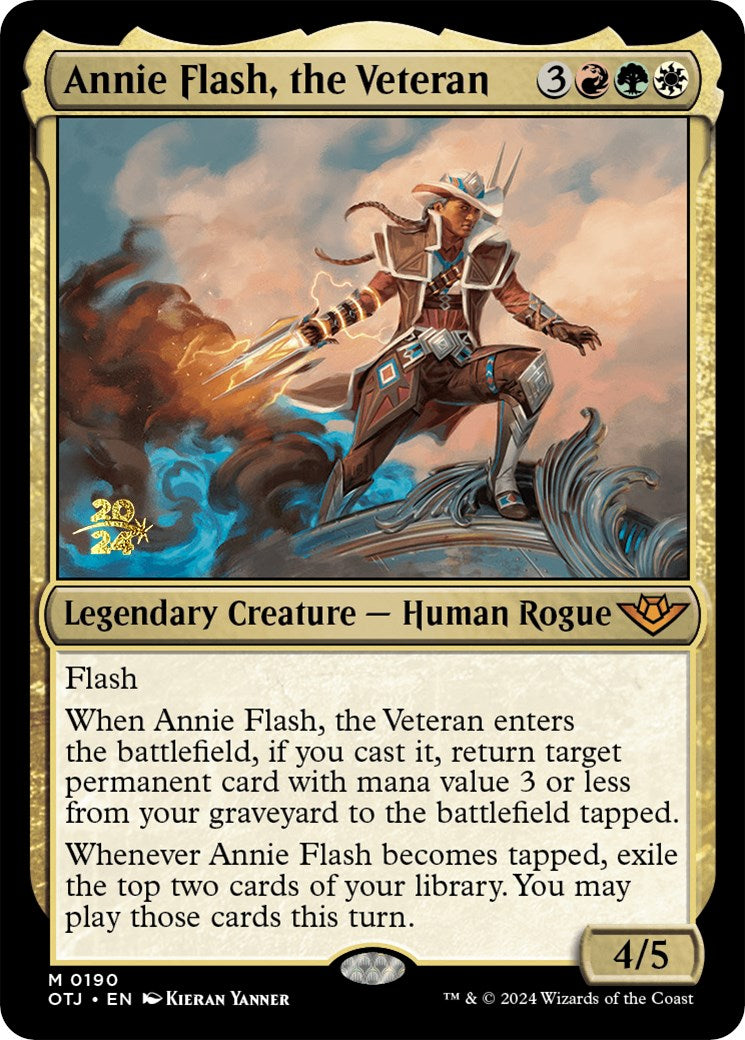 Annie Flash, the Veteran [Outlaws of Thunder Junction Prerelease Promos] | Tabernacle Games