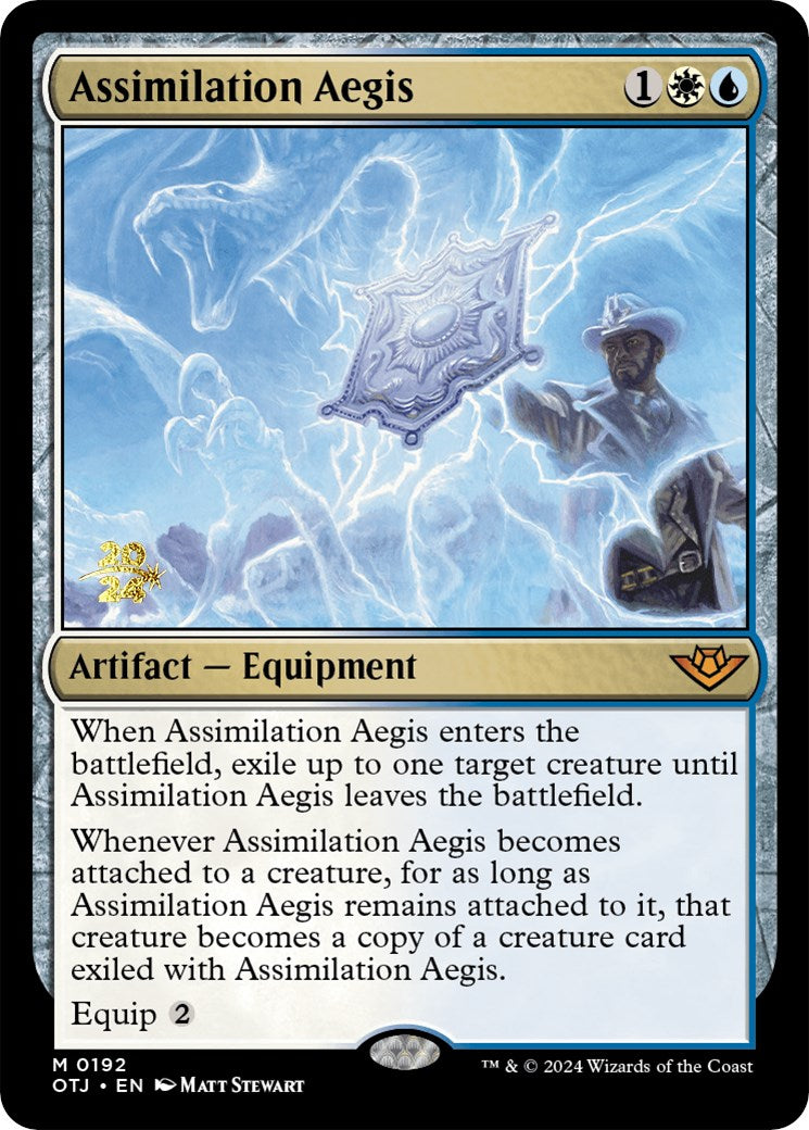 Assimilation Aegis [Outlaws of Thunder Junction Prerelease Promos] | Tabernacle Games