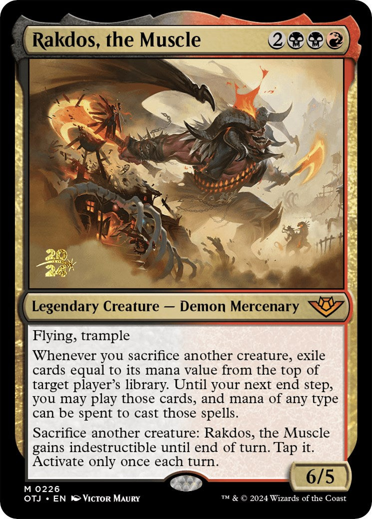 Rakdos, the Muscle [Outlaws of Thunder Junction Prerelease Promos] | Tabernacle Games