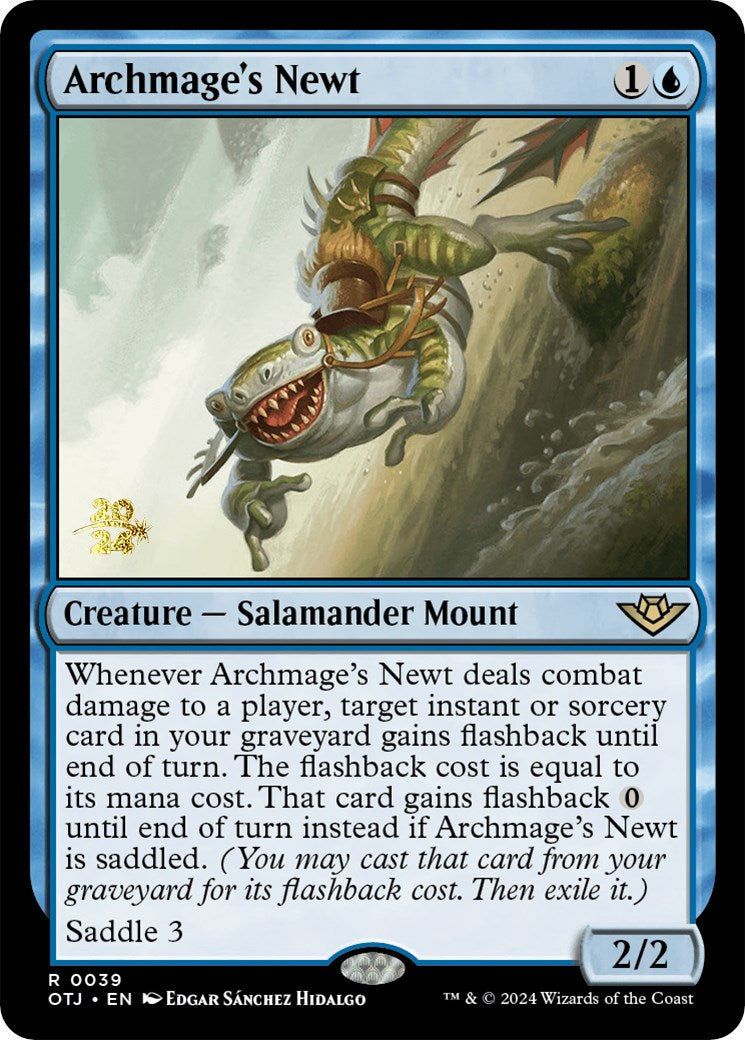 Archmage's Newt [Outlaws of Thunder Junction Prerelease Promos] | Tabernacle Games