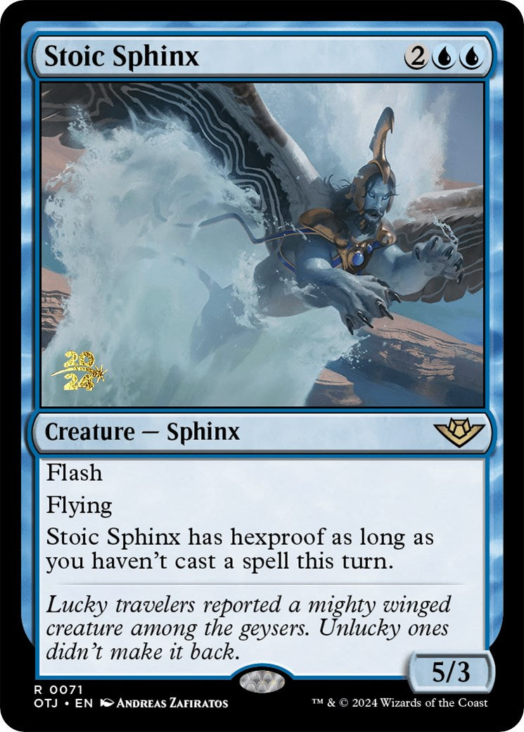 Stoic Sphinx [Outlaws of Thunder Junction Prerelease Promos] | Tabernacle Games