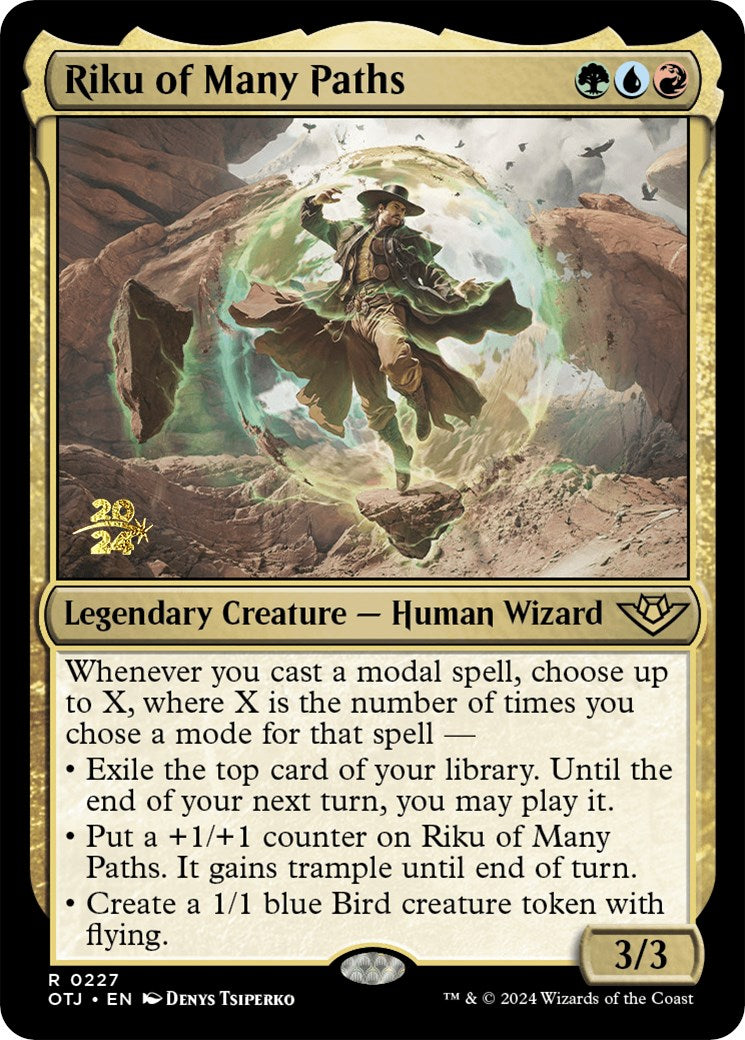Riku of Many Paths [Outlaws of Thunder Junction Prerelease Promos] | Tabernacle Games