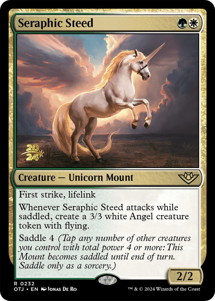 Seraphic Steed [Outlaws of Thunder Junction Prerelease Promos] | Tabernacle Games
