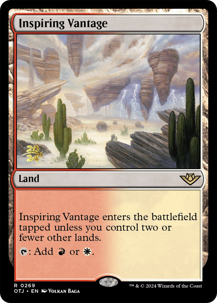 Inspiring Vantage (OTJ) [Outlaws of Thunder Junction Prerelease Promos] | Tabernacle Games