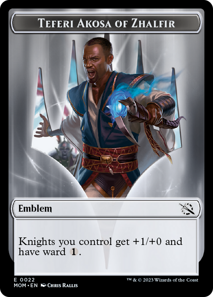 Teferi Akosa of Zhalfir Emblem [March of the Machine Tokens] | Tabernacle Games