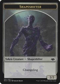 Shapeshifter (001) // Serra the Benevolent Emblem (020) Double-Sided Token [Modern Horizons Tokens] | Tabernacle Games