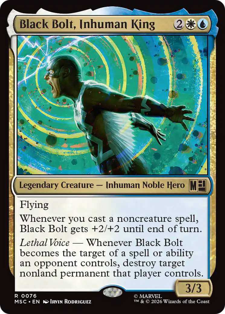 Black Bolt, Inhuman King (Surge Foil) [Marvel Super Heroes Commander] | Tabernacle Games