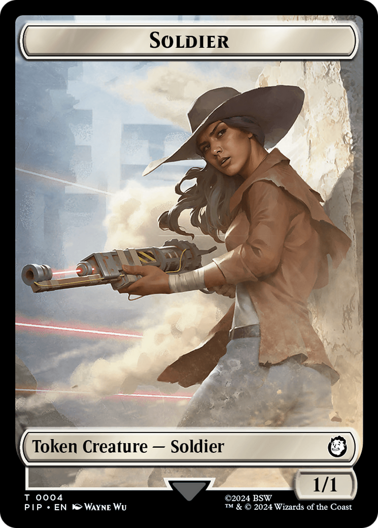 Energy Reserve // Soldier (0004) Double-Sided Token [Fallout Tokens] | Tabernacle Games