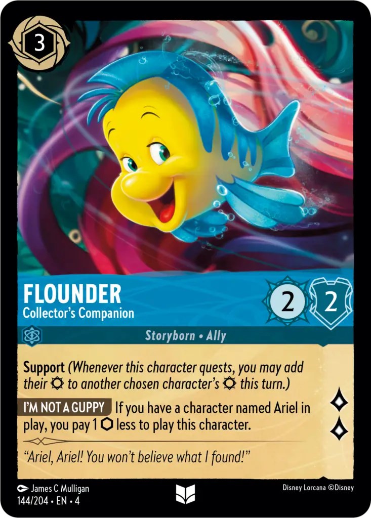 Flounder - Collector's Companion (144/204) [Ursula's Return] | Tabernacle Games