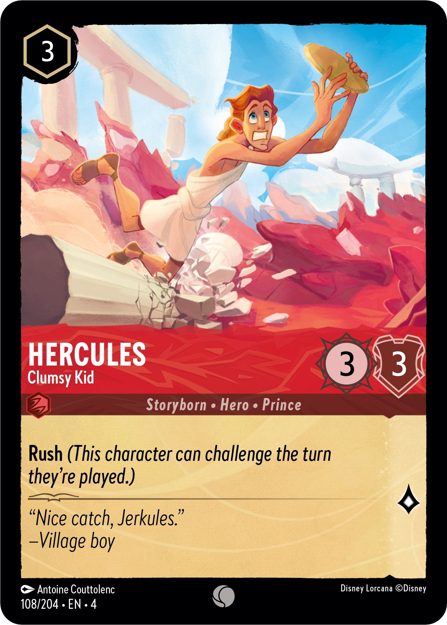 Hercules - Clumsy Kid (108/204) [Ursula's Return] | Tabernacle Games