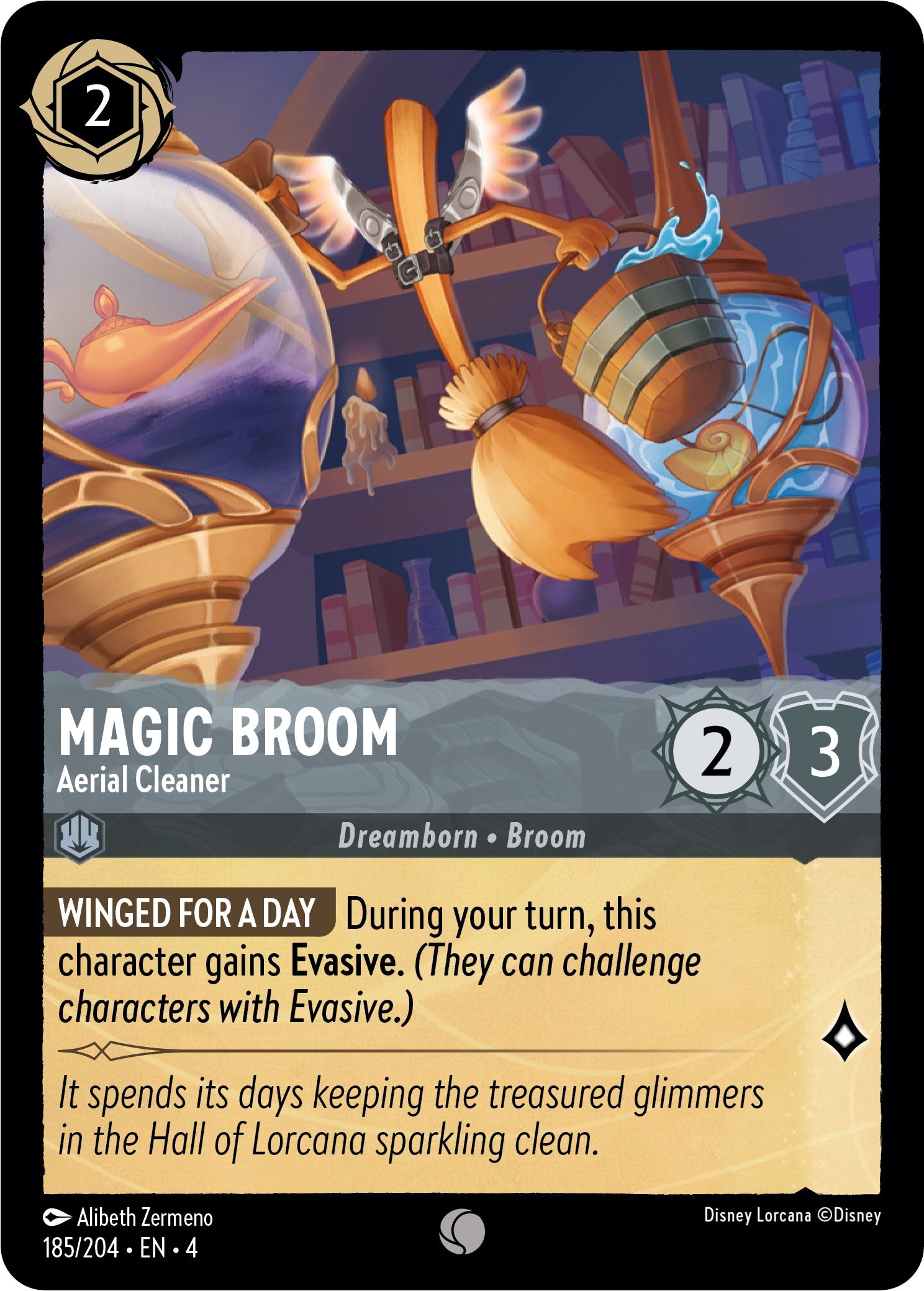 Magic Broom - Aerial Cleaner (185/204) [Ursula's Return] | Tabernacle Games