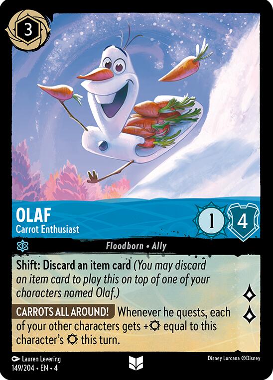 Olaf - Carrot Enthusiast (149/204) [Ursula's Return] | Tabernacle Games