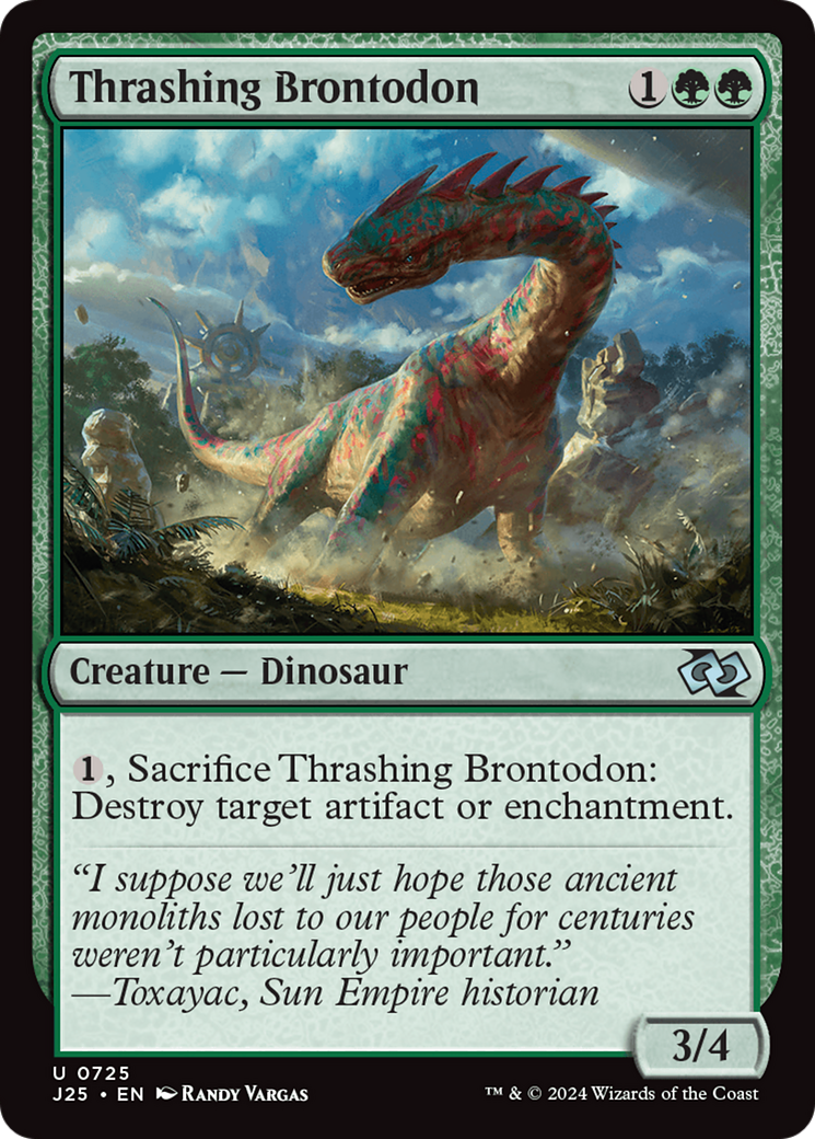 Thrashing Brontodon [Foundations Jumpstart] | Tabernacle Games