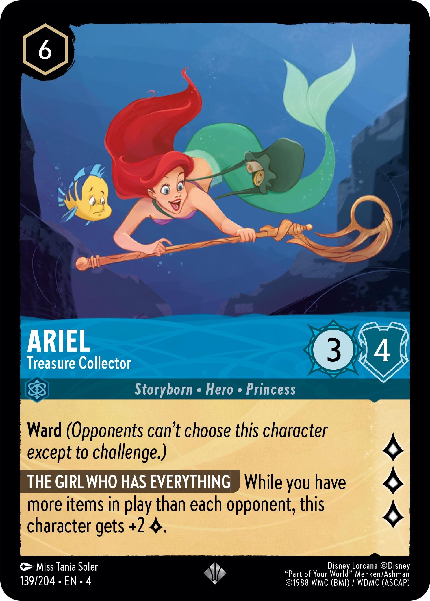 Ariel - Treasure Collector (139/204) [Ursula's Return] | Tabernacle Games