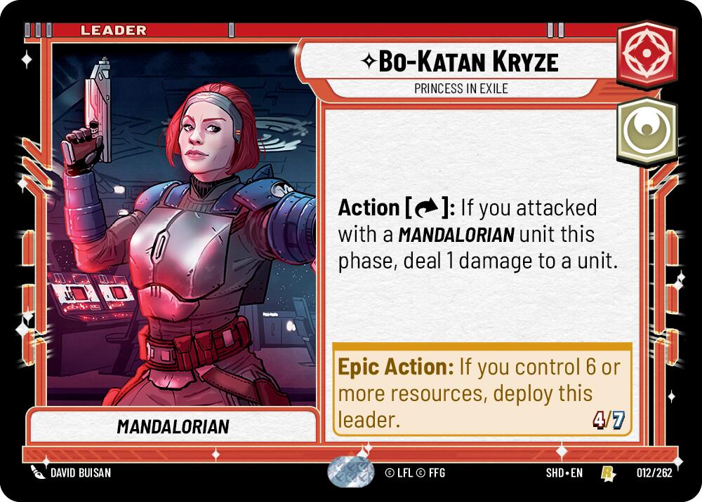 Bo-Katan Kryze - Princess in Exile (012/262) [Shadows of the Galaxy] | Tabernacle Games