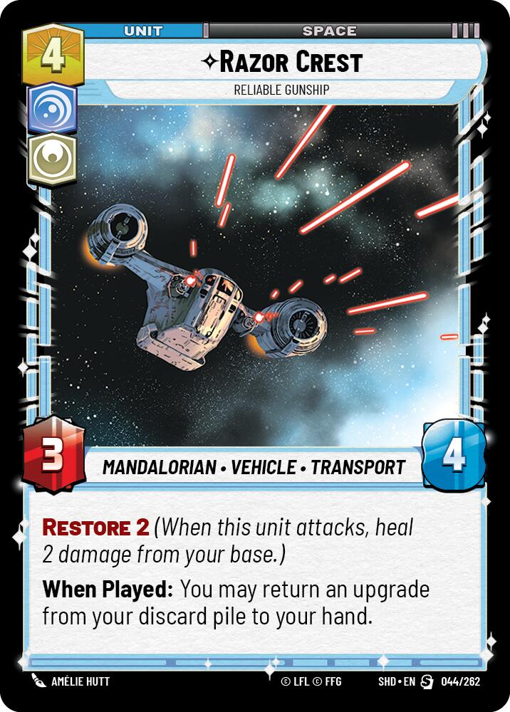 Razor Crest - Reliable Gunship (044/262) [Shadows of the Galaxy] | Tabernacle Games