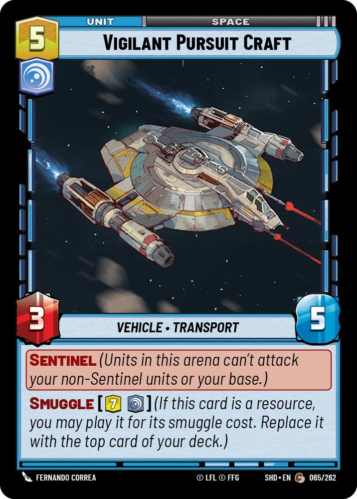Vigilant Pursuit Craft (065/262) [Shadows of the Galaxy] | Tabernacle Games