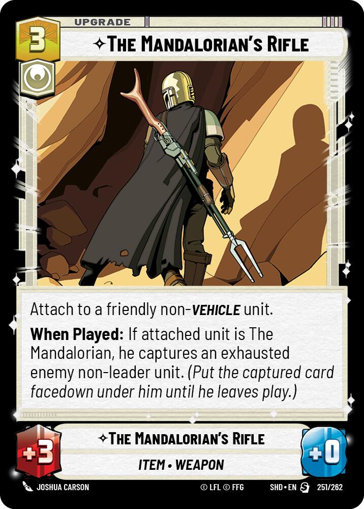 The Mandalorian's Rifle (251/262) [Shadows of the Galaxy] | Tabernacle Games