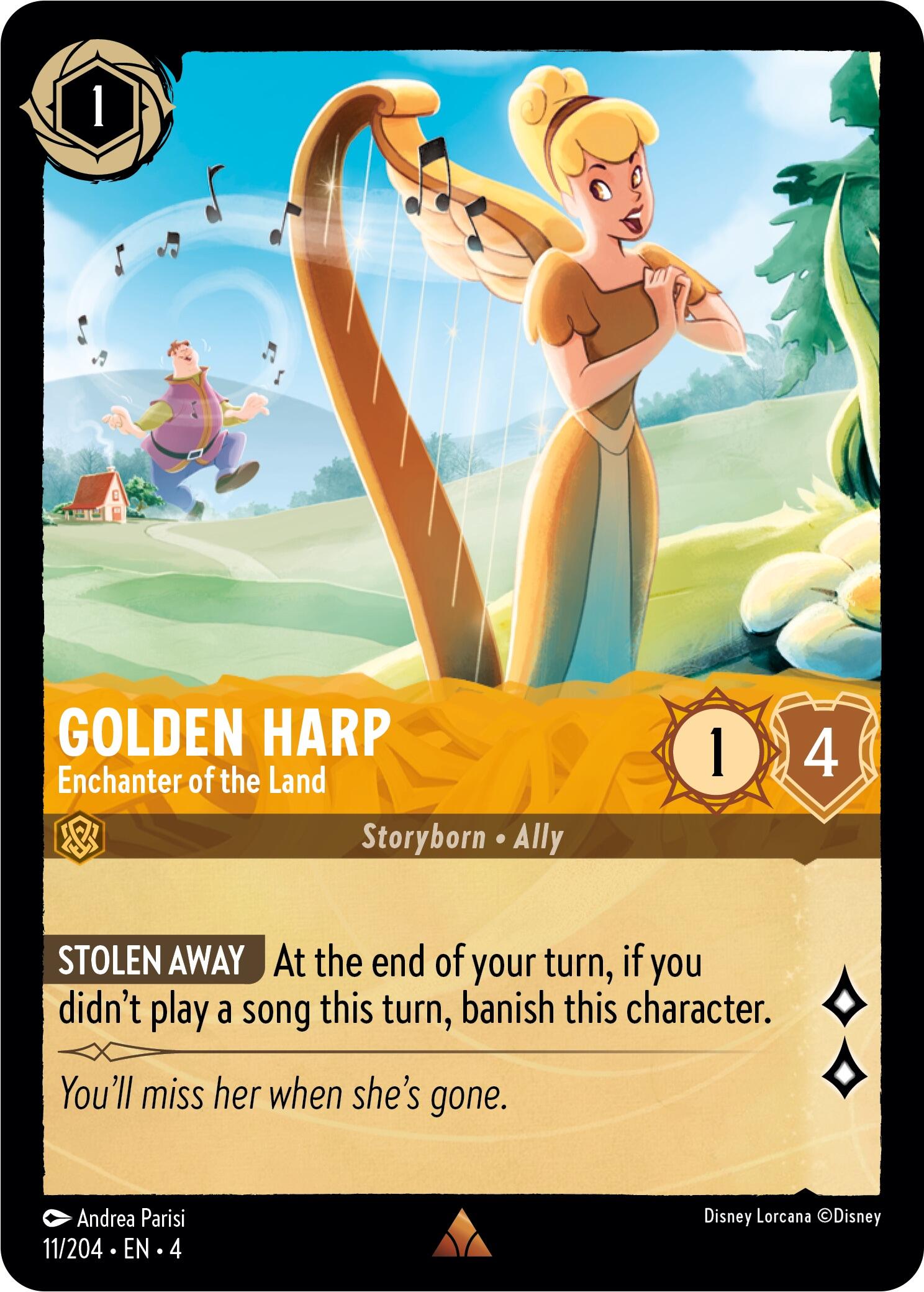 Golden Harp - Enchanter of the Land (11/204) [Ursula's Return] | Tabernacle Games