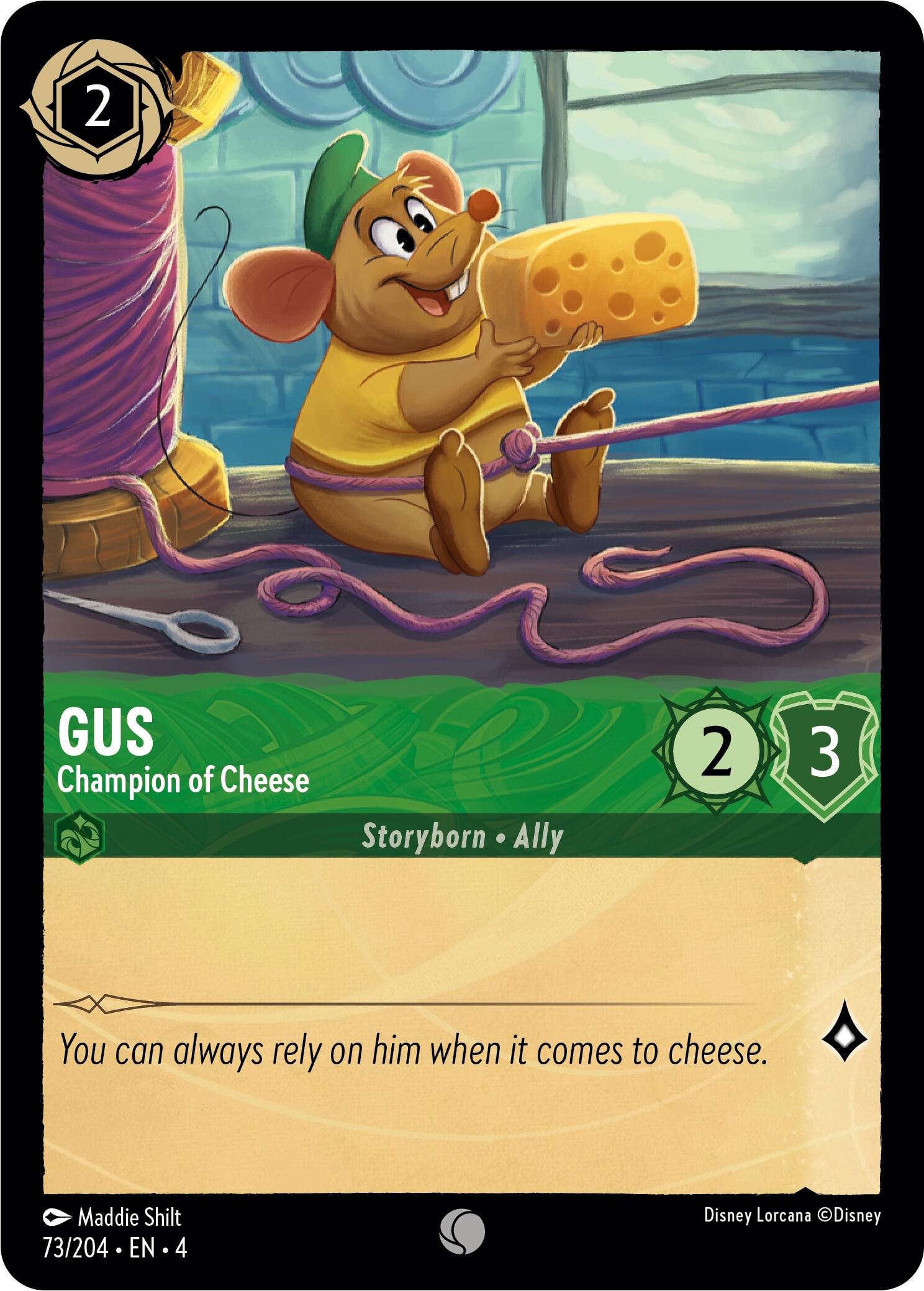 Gus - Champion of Cheese (73/204) [Ursula's Return] | Tabernacle Games