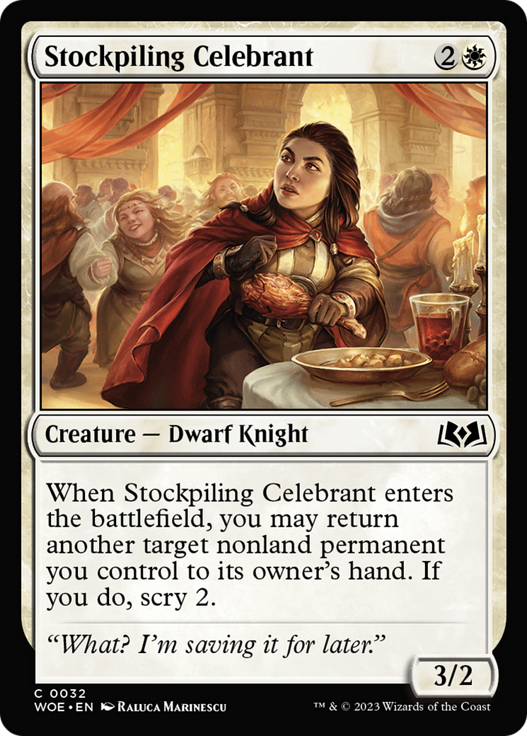 Stockpiling Celebrant [Wilds of Eldraine] | Tabernacle Games