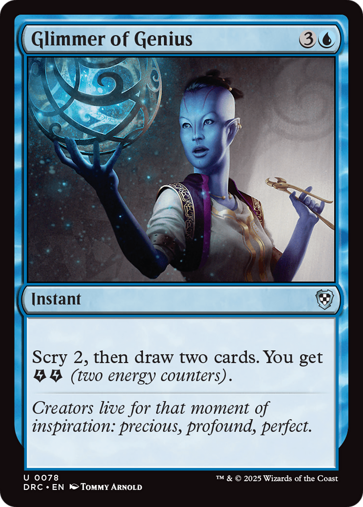 Glimmer of Genius [Aetherdrift Commander] | Tabernacle Games