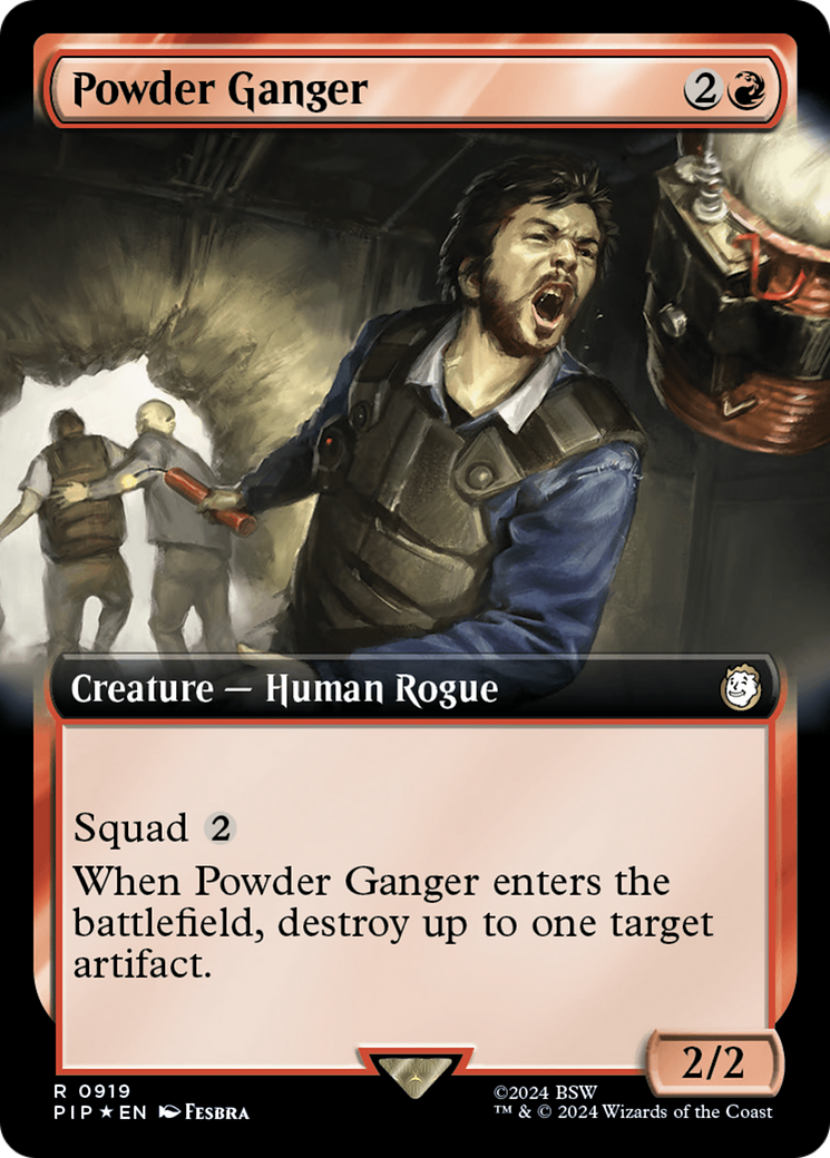 Powder Ganger (Extended Art) (Surge Foil) [Fallout] | Tabernacle Games