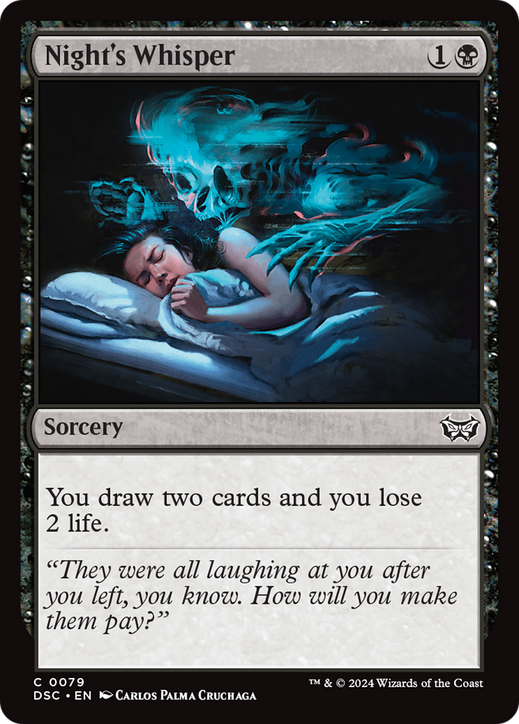 Night's Whisper [Duskmourn: House of Horror Commander] | Tabernacle Games